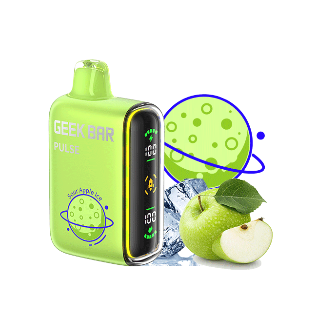 Geek Bar Pulse Disposable Vape - 15000 Puffs Sour Apple Ice,Sour Apple Blow Pop