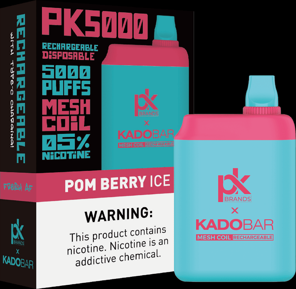 Pod King Kado Bar PK5000 Disposable Vape - 5000 Puffs Pom Berry Ice