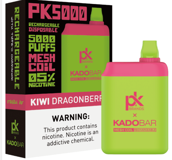 Pod King Kado Bar PK5000 Disposable Vape - 5000 Puffs Kiwi Dragonberry