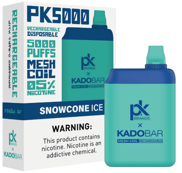 Pod King Kado Bar PK5000 Disposable Vape - 5000 Puffs Snowcone Ice