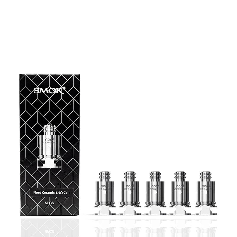 SMOK Nord Coil 5Pcs Nord Ceramic 1.4 Ohms,Nord Dc 0.8 Ohms,Nord Mesh 0.8 Ohms