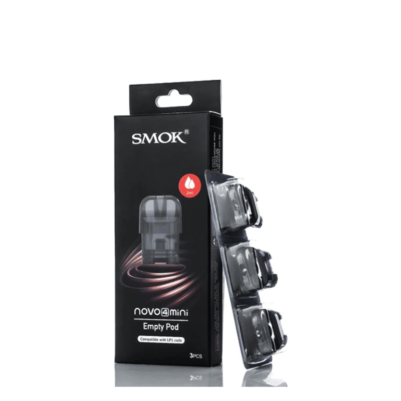 SMOK Novo 4 Replacement Pods Transparent Black,Transparent Clear