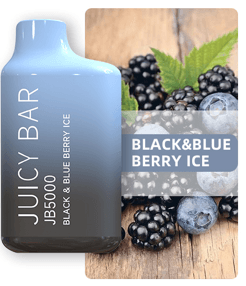 Juicy Bar JB5000 Disposable Vape - 5000 Puffs Black & Blueberry Ice