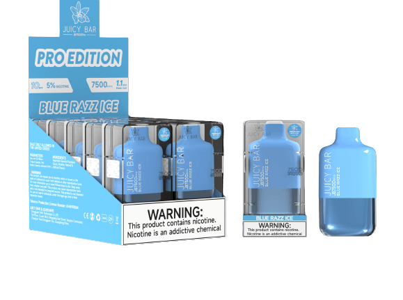 Juicy Bar JB7500 Disposable Vape - 7500 Puffs Blue Razz Ice