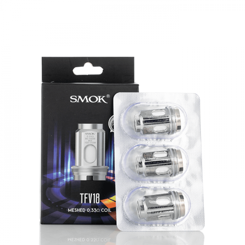 SMOK Tfv18 Replacement Coil Pack Dual Mesh - 0.15,Meshed - 0.33
